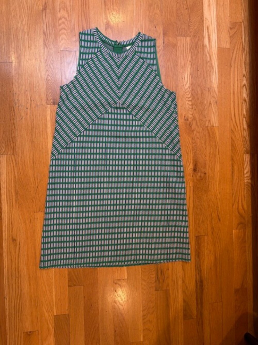 Maeve By Anthropologie Green Geometric Shift Dress Medium - Picture 9 of 10